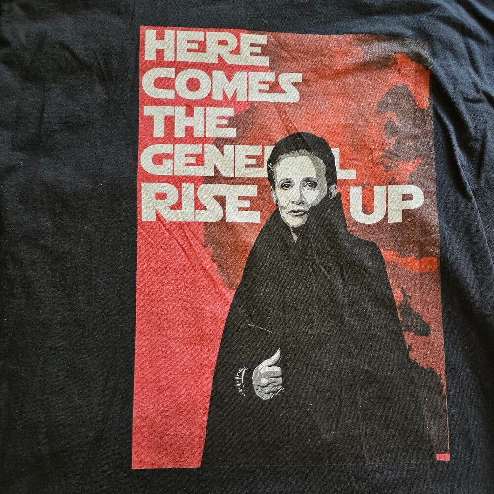 Here Comes the General Graphic Tshirt, Black, Size XL